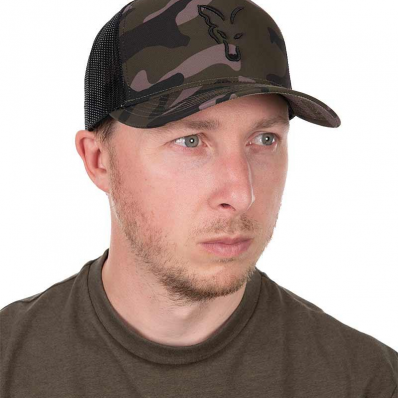 Fox Black Camo Trucker Cap