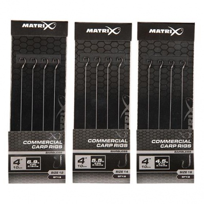 Matrix X1 Commercial Carp 10cm Rigs