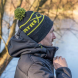 Matrix Lime Grey Bobble Hat